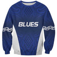 New Zealand Rugby Pacific Custom Sweatshirt Kahurangi Auckland All Blue