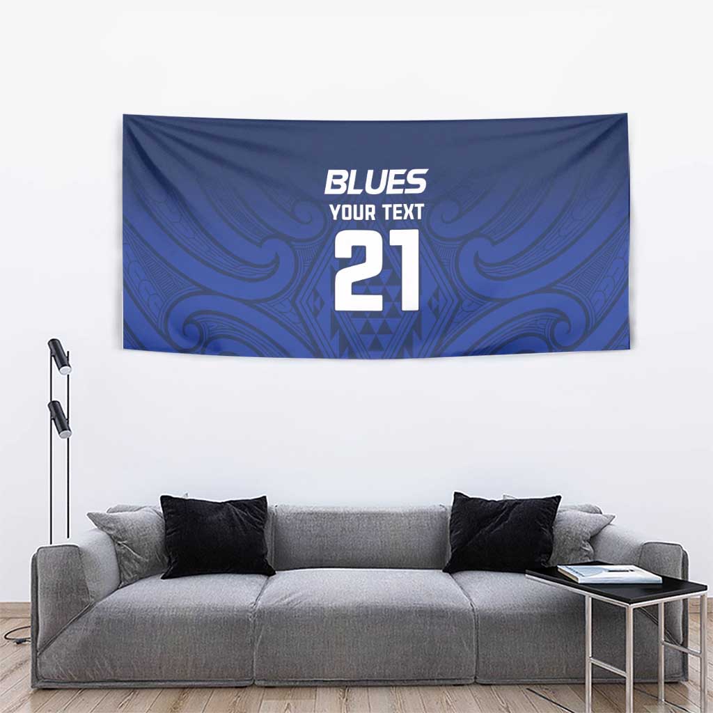 New Zealand Rugby Pacific Custom Tapestry Kahurangi Auckland All Blue