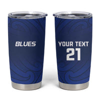 New Zealand Rugby Pacific Custom Tumbler Cup Kahurangi Auckland All Blue LT9 Blue - Polynesian Pride