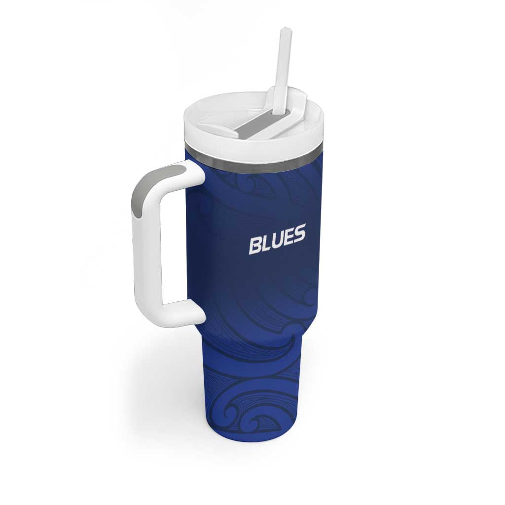 New Zealand Rugby Pacific Custom Tumbler With Handle Kahurangi Auckland All Blue LT9 - Polynesian Pride
