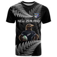 New Zealand Rugby Custom T Shirt Glory Be To Black Silver-fern - Polynesian Pride