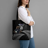 New Zealand Rugby Custom Tote Bag Glory Be To Black Silver-fern - Polynesian Pride