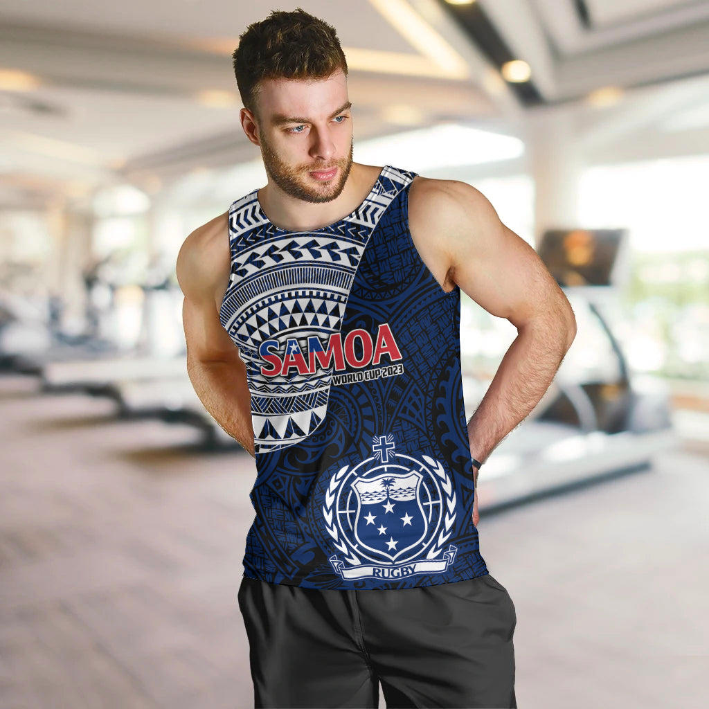 Custom Samoa Rugby Men Tank Top Proud Samoa World Cup 2023 LT9 - Polynesian Pride