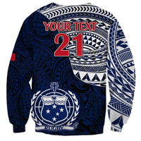 Custom Samoa Rugby Sweatshirt Proud Samoa World Cup 2023 LT9 - Polynesian Pride