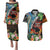 Hawaii Strong Maui Wildfire Couples Matching Puletasi Dress and Hawaiian Shirt Pray For Lahaina Maui LT9 Black - Polynesian Pride