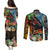 Personalised Hawaii Strong Maui Wildfire Couples Matching Puletasi Dress and Long Sleeve Button Shirts Pray For Lahaina Maui LT9 - Polynesian Pride
