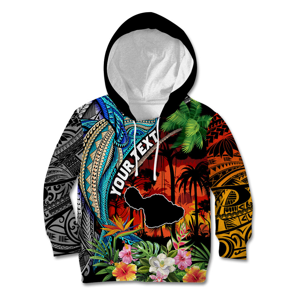 Personalised Hawaii Strong Maui Wildfire Kid Hoodie Pray For Lahaina Maui LT9 Hoodie Black - Polynesian Pride