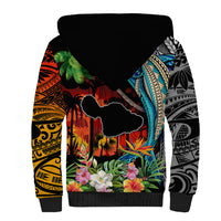 Personalised Hawaii Strong Maui Wildfire Sherpa Hoodie Pray For Lahaina Maui LT9 - Polynesian Pride