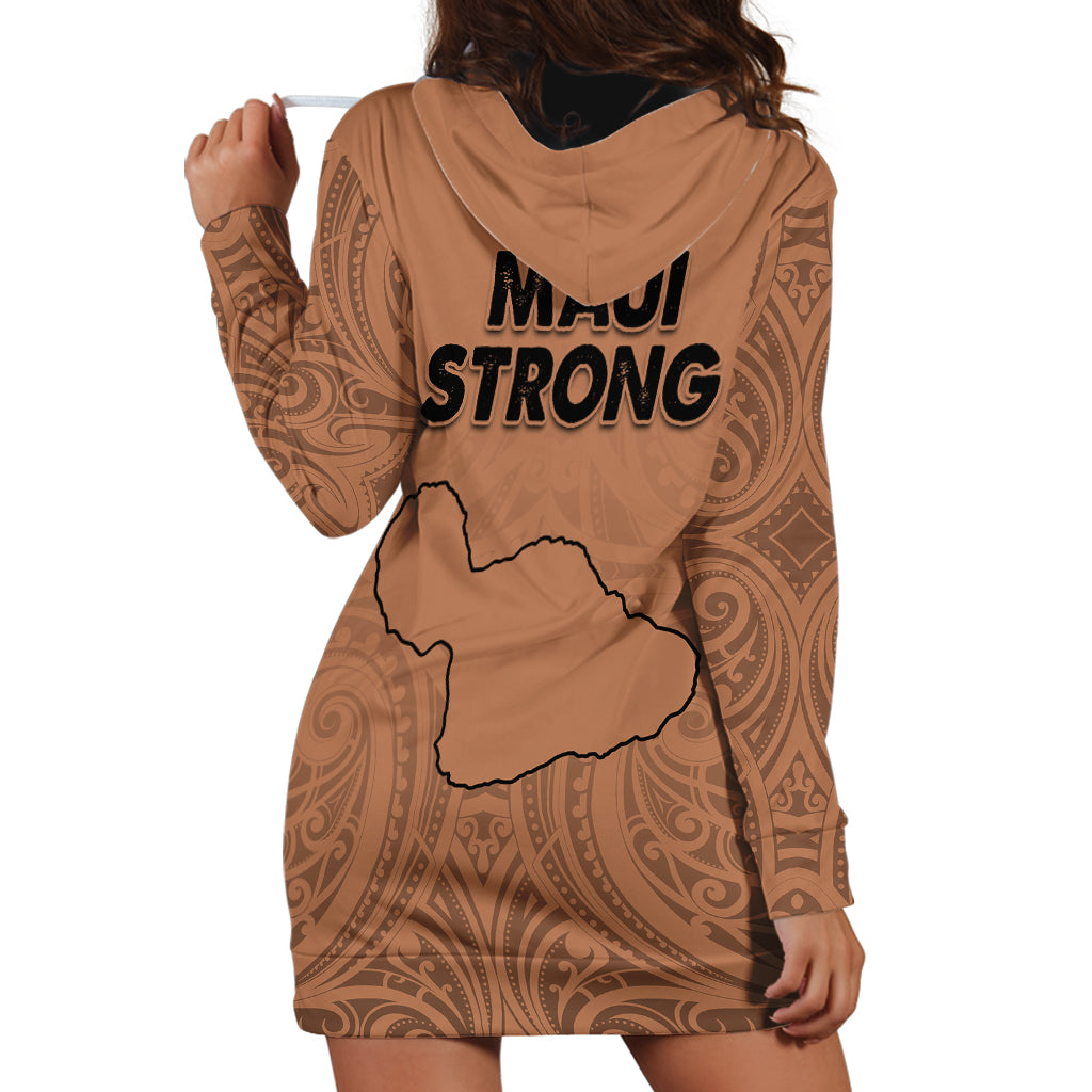 Hawaii Strong Maui Wildfire Hoodie Dress No1 LT9 - Polynesian Pride
