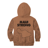 Hawaii Strong Maui Wildfire Kid Hoodie No1 LT9 - Polynesian Pride