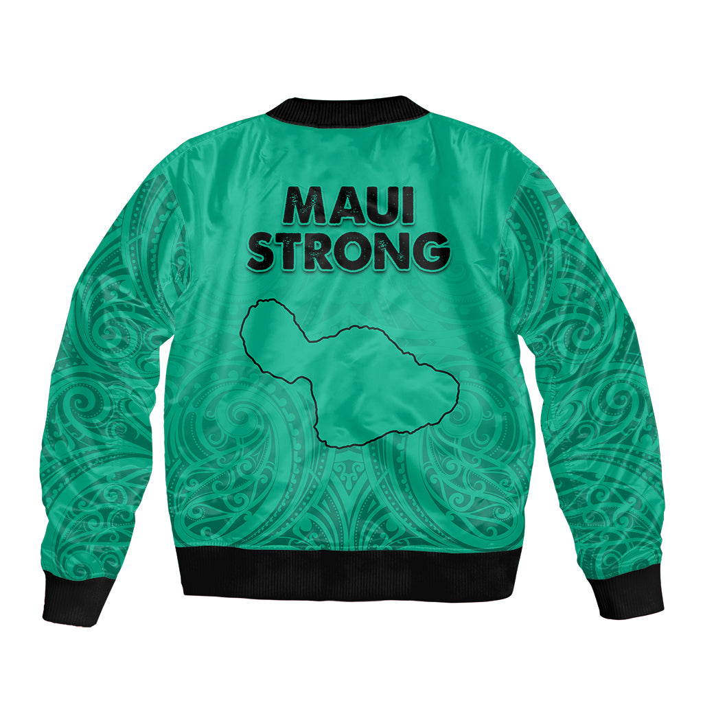 Hawaii Strong Maui Wildfire Bomber Jacket No2 LT9 - Polynesian Pride