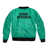 Hawaii Strong Maui Wildfire Sleeve Zip Bomber Jacket No2 LT9 - Polynesian Pride