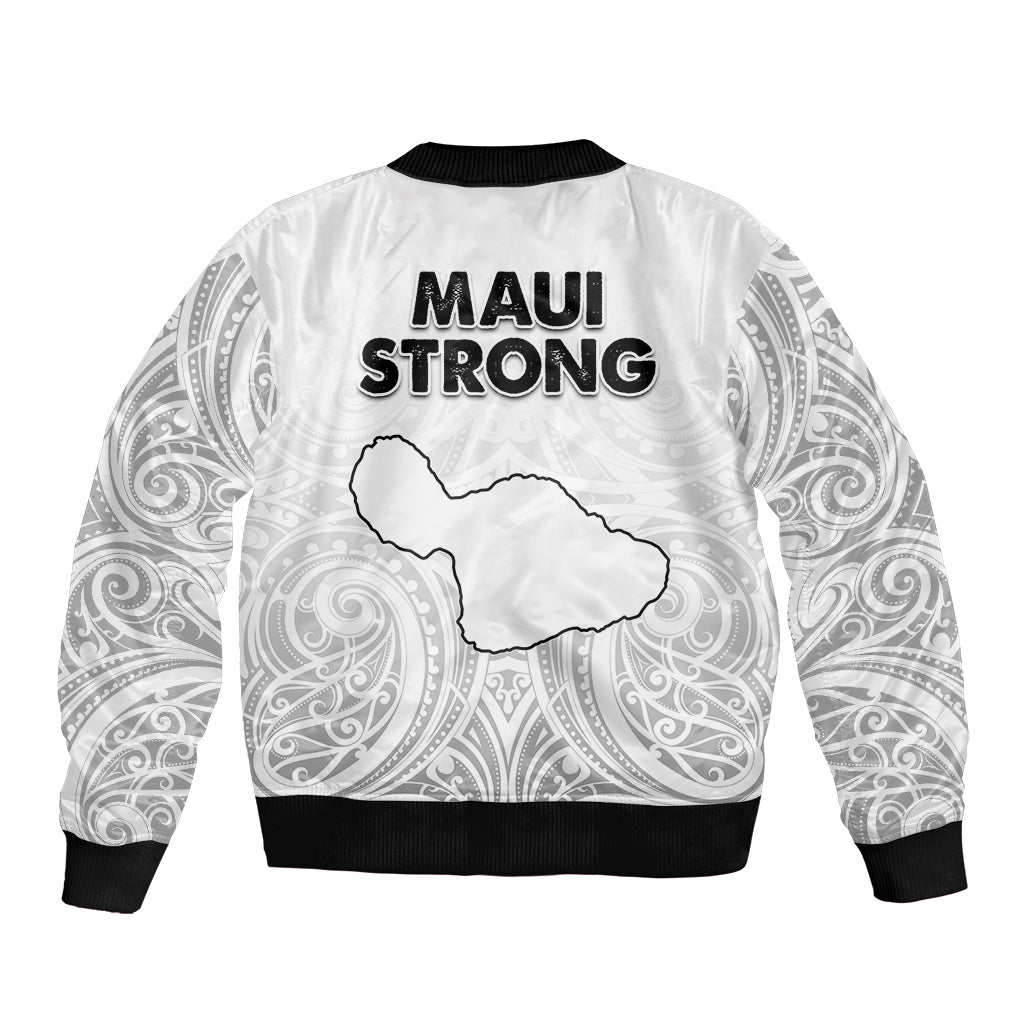 Hawaii Strong Maui Wildfire Bomber Jacket No4 LT9 - Polynesian Pride