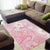 Japan Sakura Floral with Polynesian Vibe Area Rug