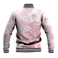 Japan Sakura Floral with Polynesian Vibe Baseball Jacket