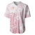 Japan Sakura Floral with Polynesian Vibe Baseball Jersey