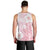 Japan Sakura Floral with Polynesian Vibe Men Tank Top