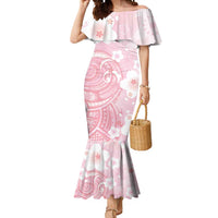 Japan Sakura Floral with Polynesian Vibe Mermaid Dress LT9 Women Pink - Polynesian Pride