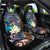 Marshall Islands Kwajalein Atoll Car Seat Cover Plumeria Sea Turtle with Polynesian Tribal