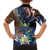 Marshall Islands Kwajalein Atoll Family Matching Puletasi and Hawaiian Shirt Plumeria Sea Turtle with Polynesian Tribal