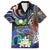 Marshall Islands Kwajalein Atoll Family Matching Puletasi and Hawaiian Shirt Plumeria Sea Turtle with Polynesian Tribal