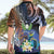 Marshall Islands Kwajalein Atoll Hawaiian Shirt Plumeria Sea Turtle with Polynesian Tribal