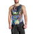 Marshall Islands Kwajalein Atoll Men Tank Top Plumeria Sea Turtle with Polynesian Tribal