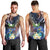 Marshall Islands Kwajalein Atoll Men Tank Top Plumeria Sea Turtle with Polynesian Tribal