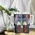 Marshall Islands Kwajalein Atoll Tumbler With Handle Plumeria Sea Turtle with Polynesian Tribal