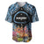 Personalised Nukuoro Micronesia Atoll Baseball Jersey with Pacific Coral Reef