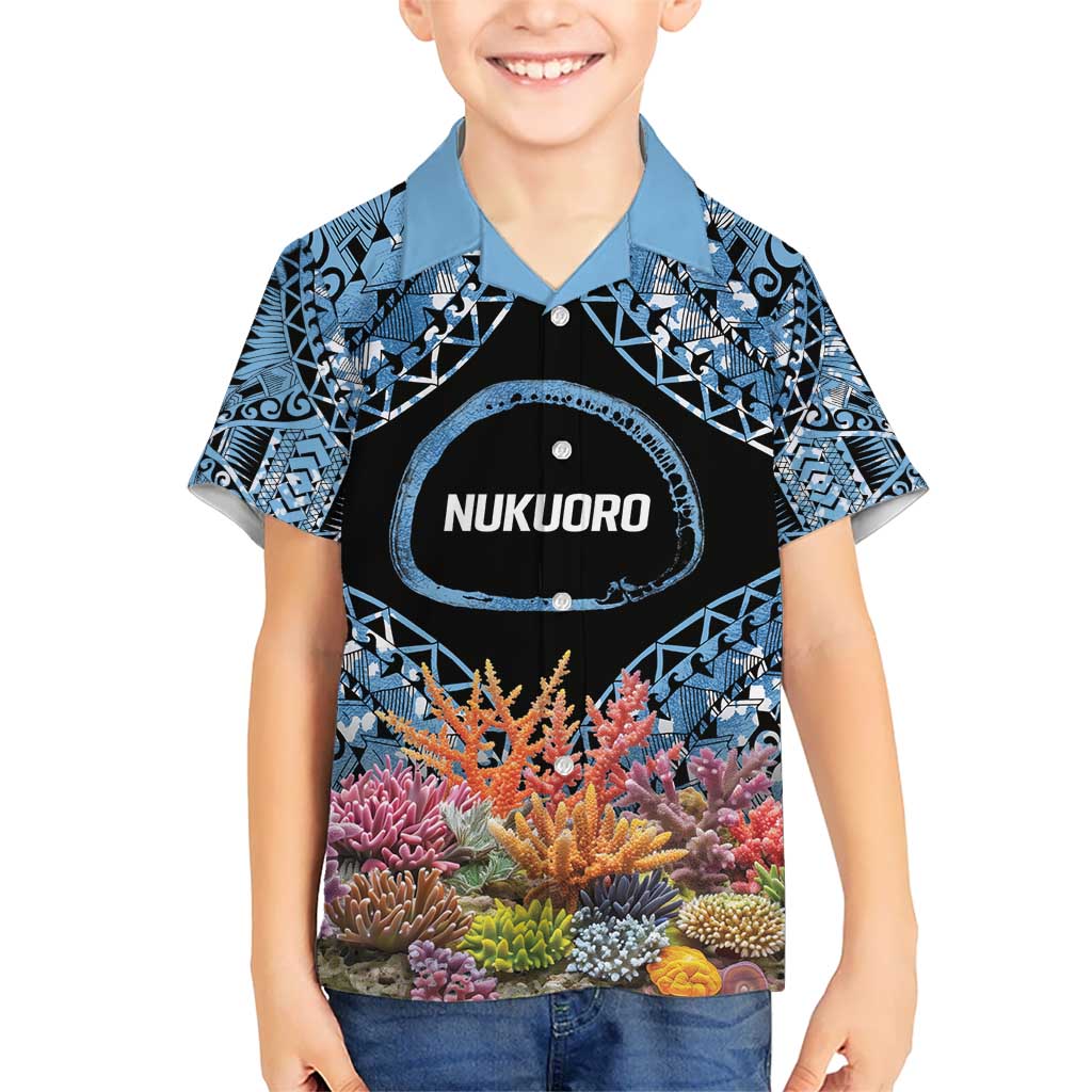Personalised Nukuoro Micronesia Atoll Hawaiian Shirt with Pacific Coral Reef LT9 - Polynesian Pride