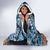 Personalised Nukuoro Micronesia Atoll Hooded Blanket with Pacific Coral Reef