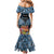 Personalised Nukuoro Micronesia Atoll Mermaid Dress with Pacific Coral Reef