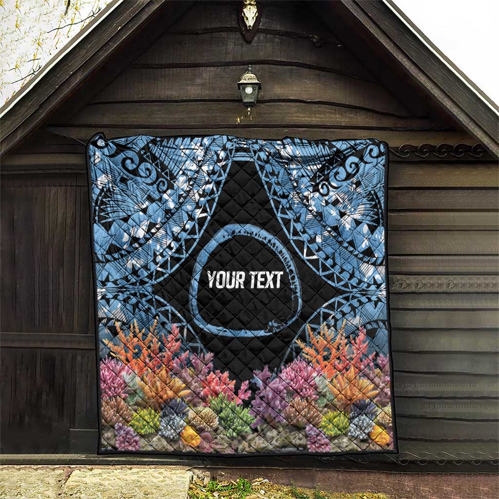Personalised Nukuoro Micronesia Atoll Quilt with Pacific Coral Reef LT9 - Polynesian Pride