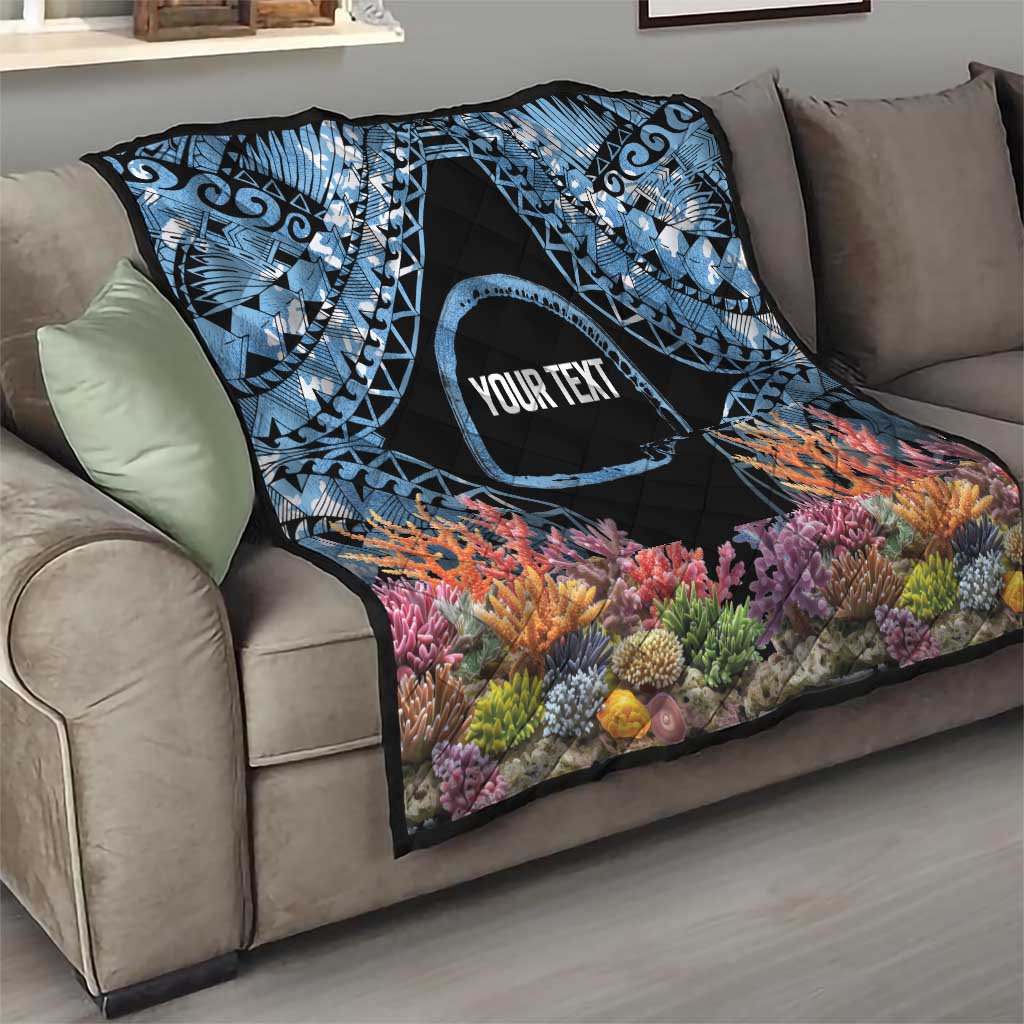 Personalised Nukuoro Micronesia Atoll Quilt with Pacific Coral Reef LT9 - Polynesian Pride