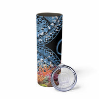 Personalised Nukuoro Micronesia Atoll Skinny Tumbler with Pacific Coral Reef LT9 - Polynesian Pride