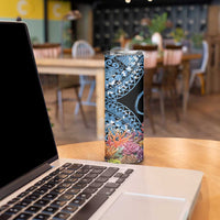 Personalised Nukuoro Micronesia Atoll Skinny Tumbler with Pacific Coral Reef LT9 - Polynesian Pride