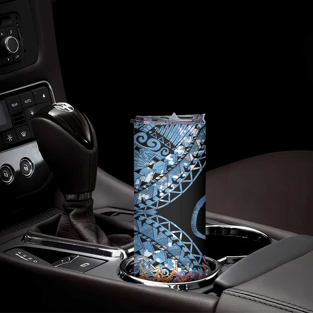 Personalised Nukuoro Micronesia Atoll Skinny Tumbler with Pacific Coral Reef LT9 - Polynesian Pride