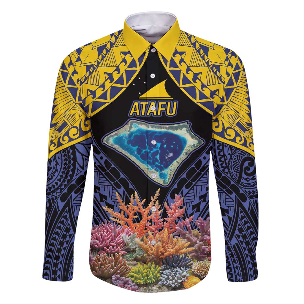 Tokelau Atafu Atoll Personalised Family Matching Short Sleeve Bodycon Dress and Hawaiian Shirt Pacific Coral Reef Vibe