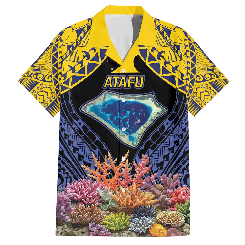 Tokelau Atafu Atoll Personalised Hawaiian Shirt Pacific Coral Reef Vibe