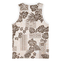 Vintage Hawaii Basketball Jersey Hibiscus Tapa Tribal With Hawaiian Quilt Pattern Gold - Polynesian Pride