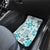 Hawaii Tapa Tribal Car Mats With Hawaiian Quilt Pattern Aqua LT9 - Polynesian Pride