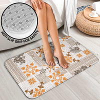 Hawaii Tapa Tribal Bathroom Set With Hawaiian Quilt Pattern Gold - Polynesian Pride