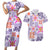 Hawaii Tapa Tribal Couples Matching Short Sleeve Bodycon Dress and Hawaiian Shirt With Hawaiian Quilt Pattern Violet LT9 Violet - Polynesian Pride