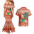 Hawaii Mele Kalikimaka Couples Matching Mermaid Dress and Hawaiian Shirt Surfing Santa Funny Christmas