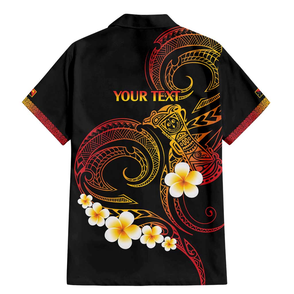 Personalised Papua New Guinea Sepik Family Matching Mermaid Dress and Hawaiian Shirt Plumeria Floral Tribal Pattern LT9 - Polynesian Pride