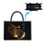 Personalised Papua New Guinea Sepik Leather Bag Plumeria Floral Tribal Pattern - Polynesian Pride