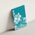 Polynesian Plumeria Flowers Tribal Canvas Wall Art Pacific Tattoo Teal Style - Polynesian Pride