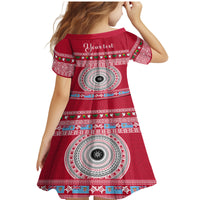 Personalised Fiji Marau Na Kerisimasi Family Matching Mermaid Dress and Hawaiian Shirt Merry Christmas Tapa Pattern Red Style LT9 - Polynesian Pride