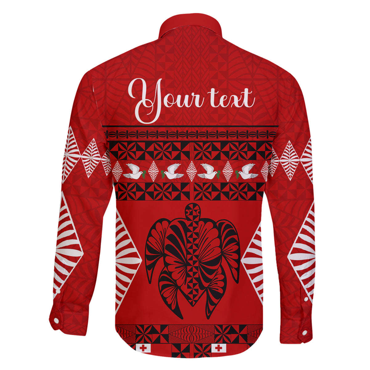 Personalised Tonga Kilisimasi Fiefia Family Matching Puletasi Dress and Hawaiian Shirt Merry Christmas with Turtle Ngatu Pattern LT9 - Polynesian Pride